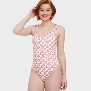 Roller Rabbit x target floral tie-shoulder one piece swimsuit | NWT